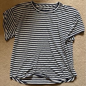 J. Crew linen blend striped tee size XL
